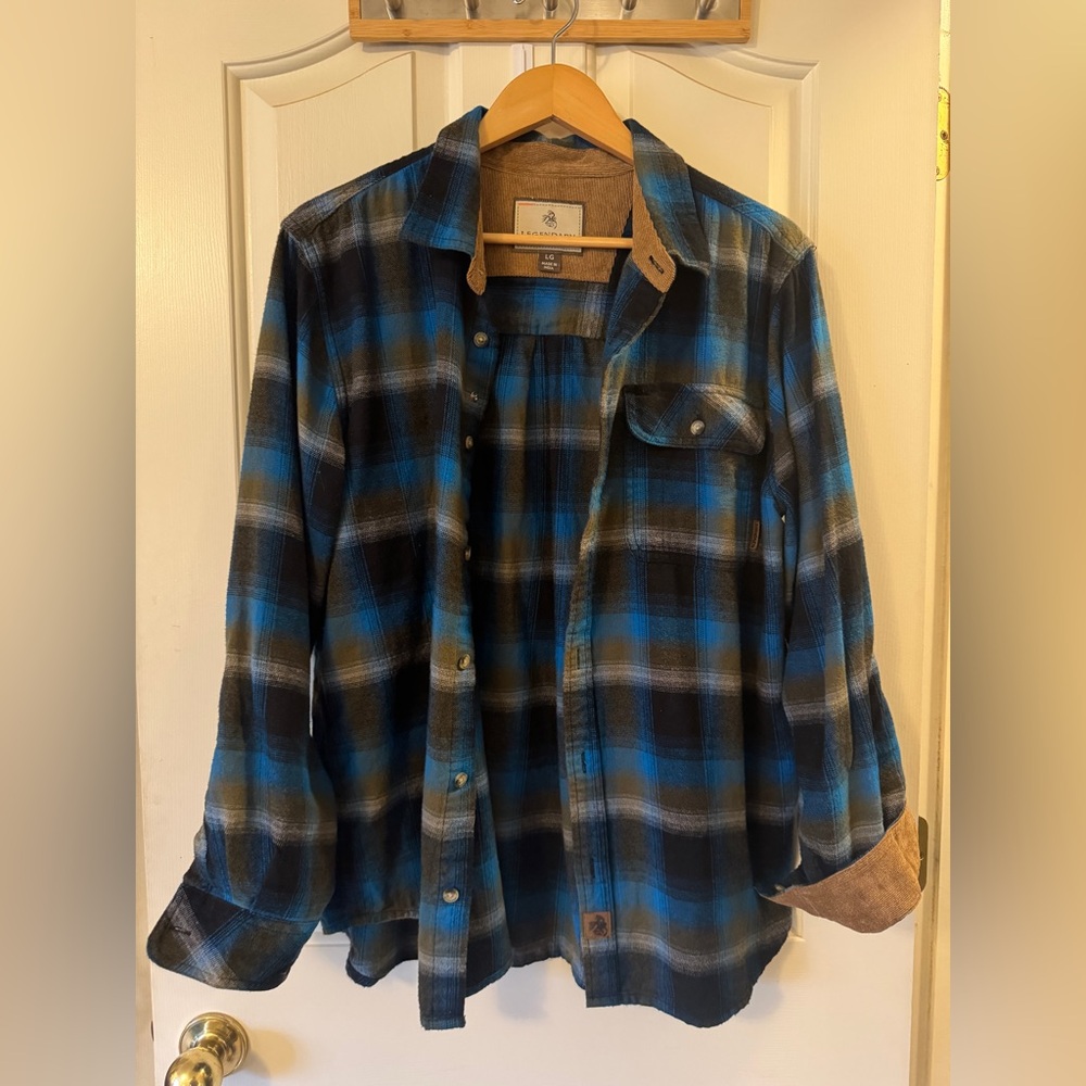 Legendary Whitetails Button Down Long Sleeve Flannel Shirt